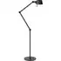 Bolt Double Arm Floor Lamp - Smokey Black