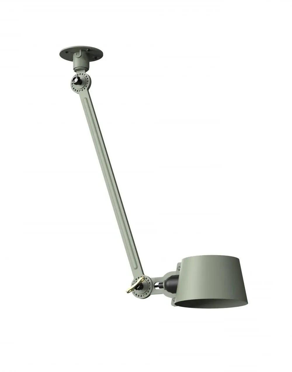 Bolt Single Arm Ceiling Lamp Side Fit - Pure White