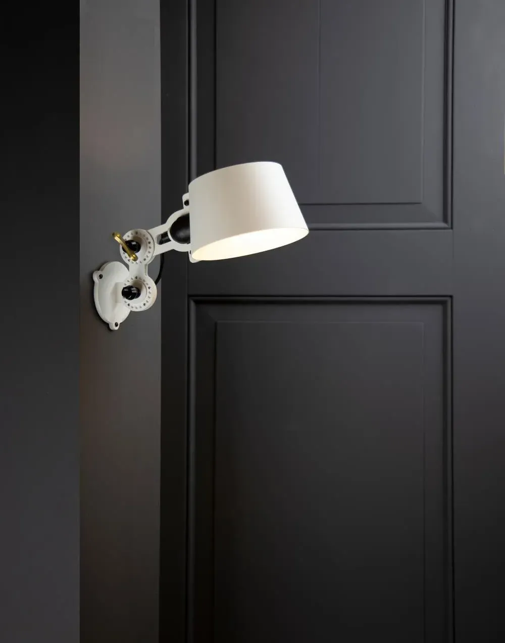 Mini Side Fit Wall Lamp with Cable - Ash Grey