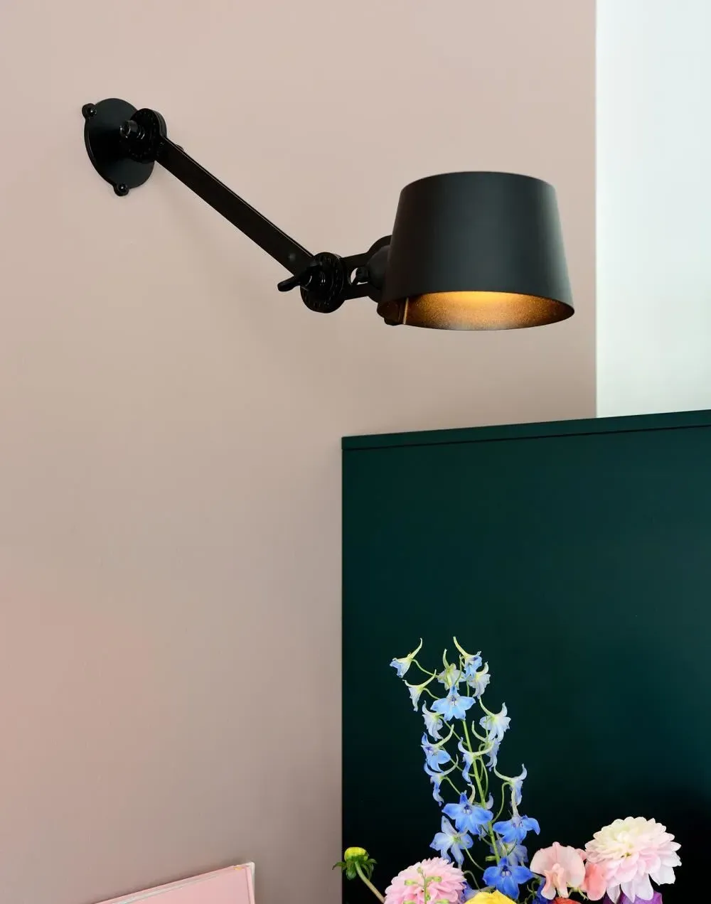 Side Fit Wall Lamp with Cable - Flux Green