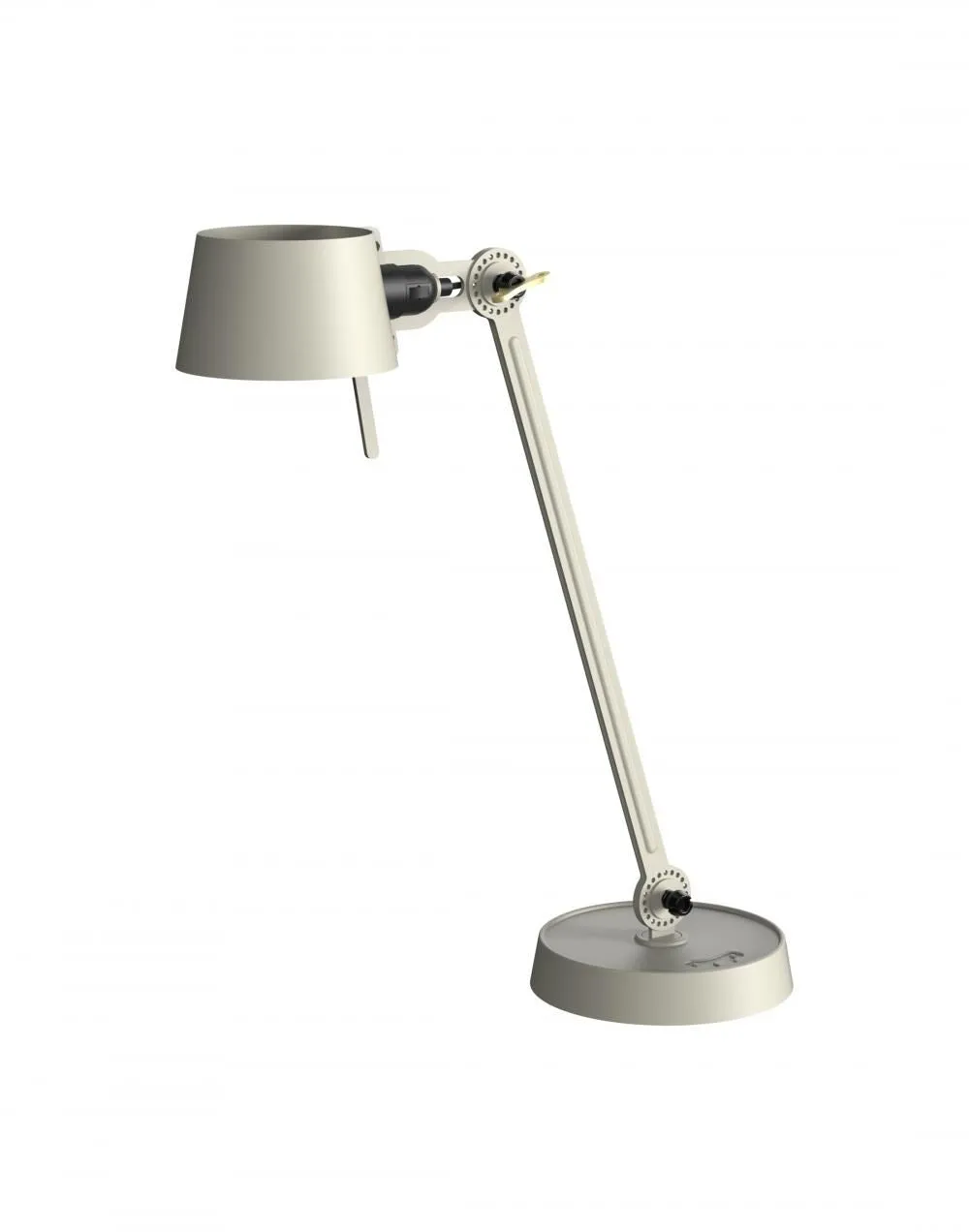 Single Arm Desk Lamp - Ash Grey, Brass image