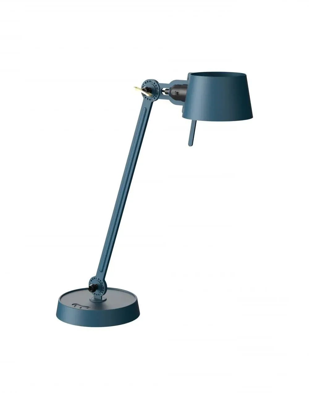Single Arm Desk Lamp - Flux Green, Brass