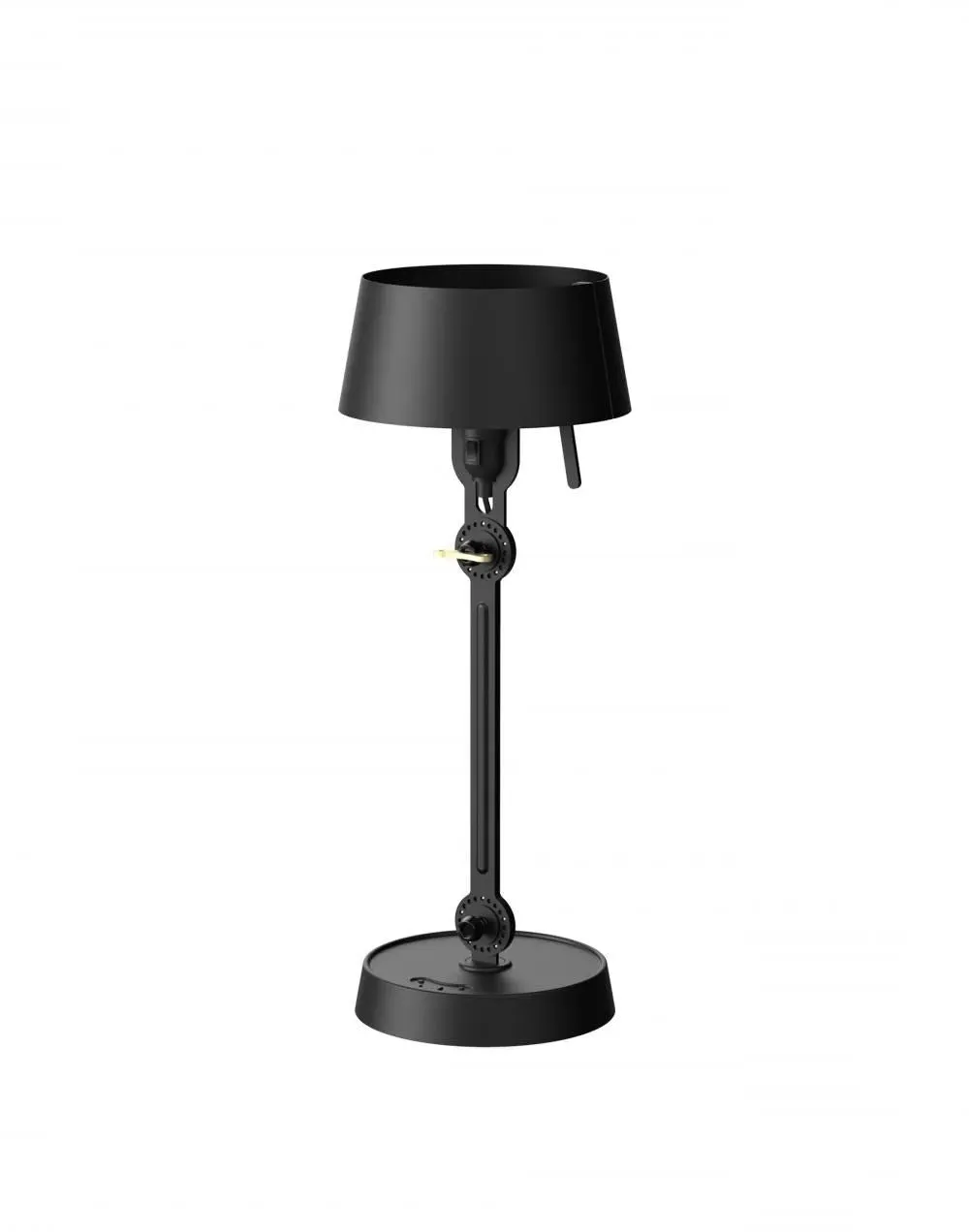 Small Table Lamp with Wingnut - Black, Brass image