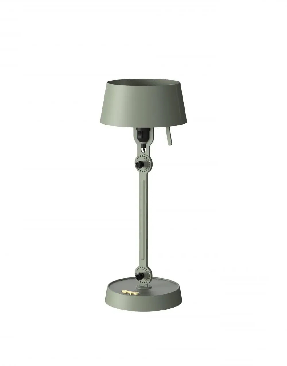 Small Table Lamp with Wingnut - Green, Brass
