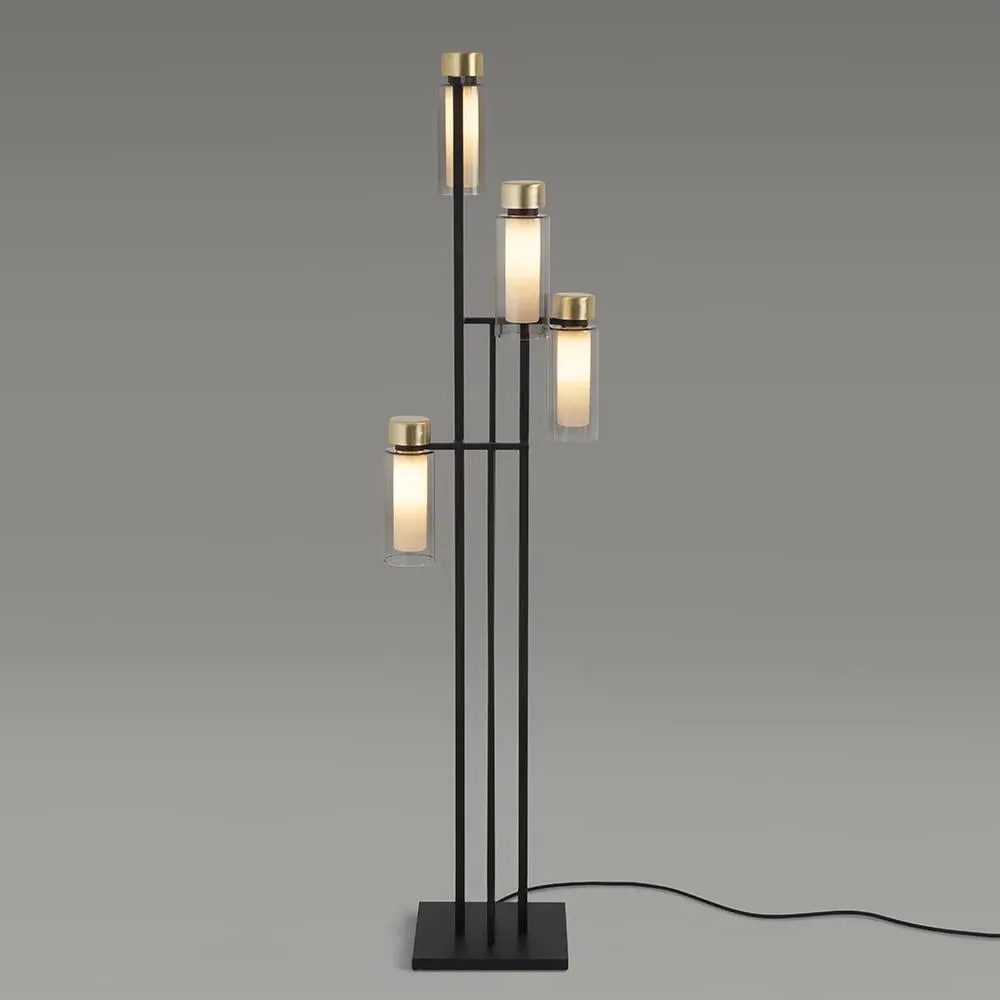 4-Shade Floor Light - Metal