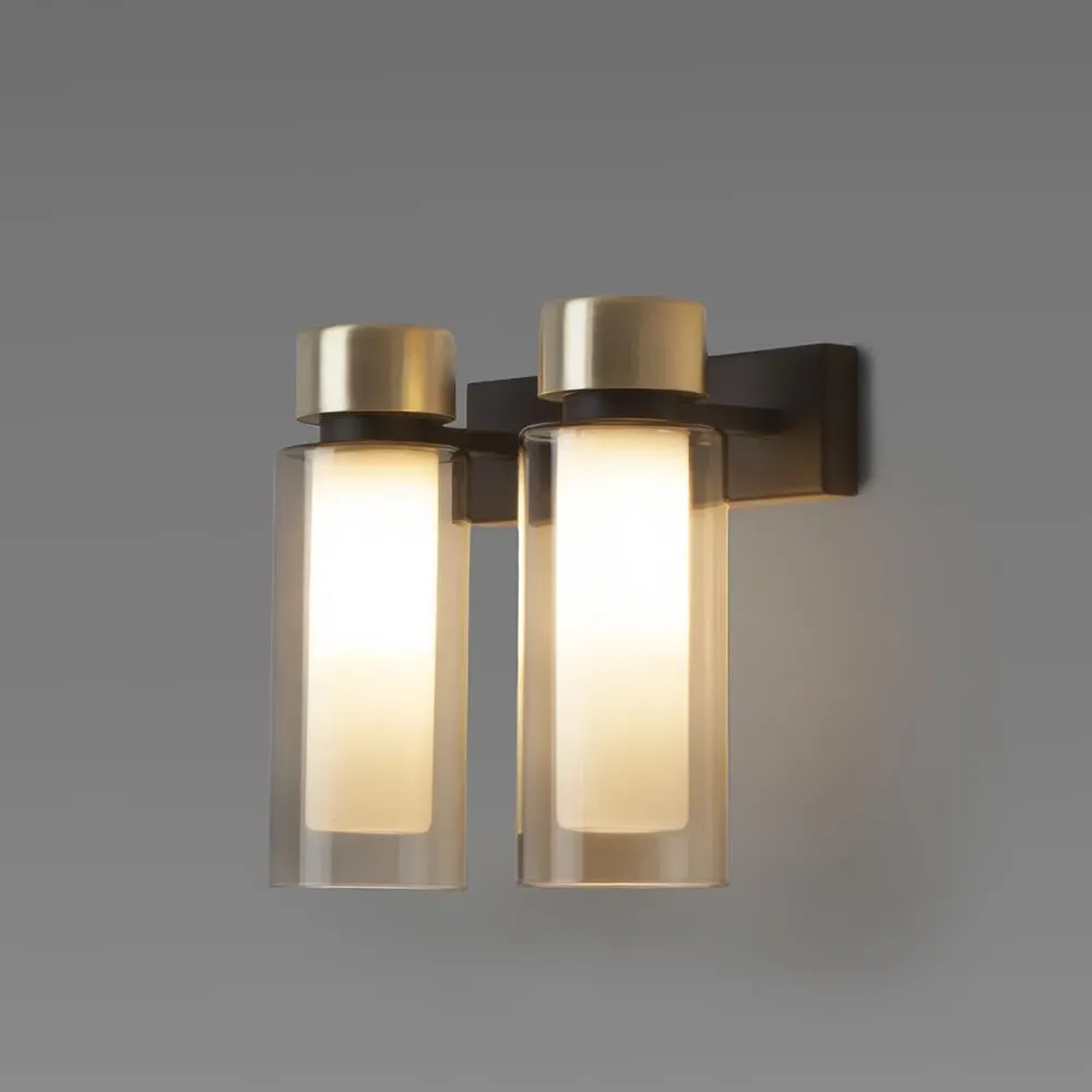 Double Wall Light with Cylindrical Diffuser image