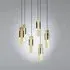 Large Cluster Chandelier - Brass, Plexiglass