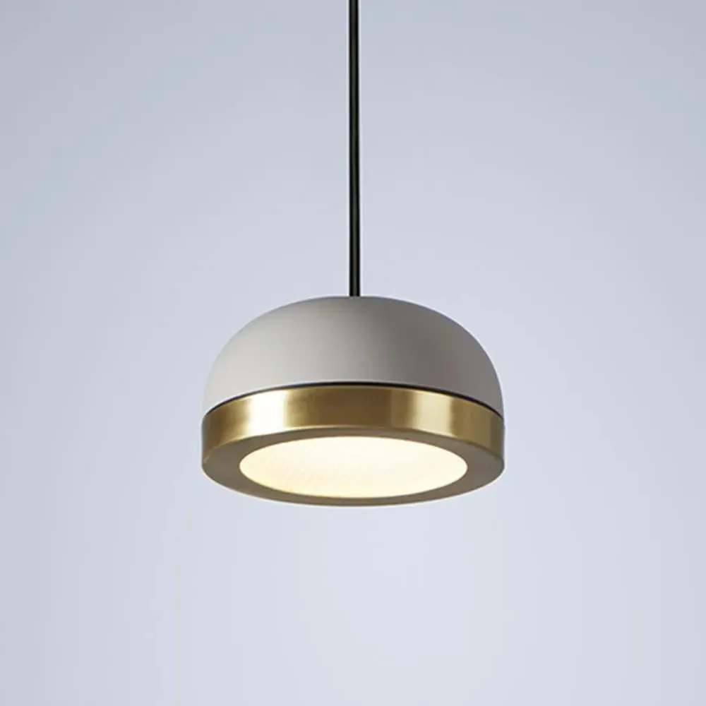 Large Pendant Light - Brushed Brass, Metal