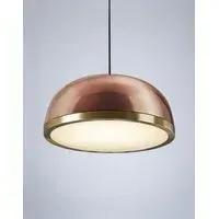 Large Pendant Light with Dome - Black, Metal