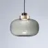 Legier Medium Pendant Light - Sand Black, Smoked Glass