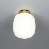 Legier Small Ceiling Lamp - Brushed Brass, Glass