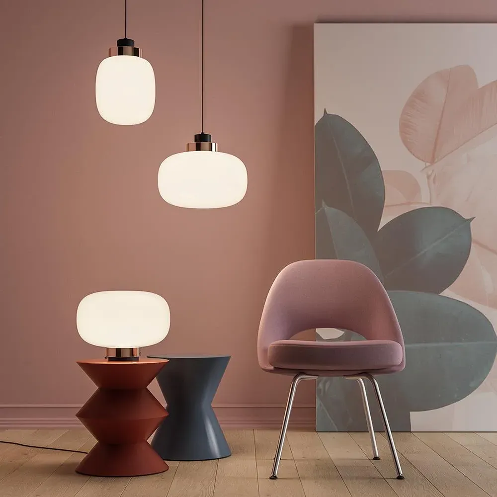 Legier Small Suspension Pendant Light - Sand Black, Glass