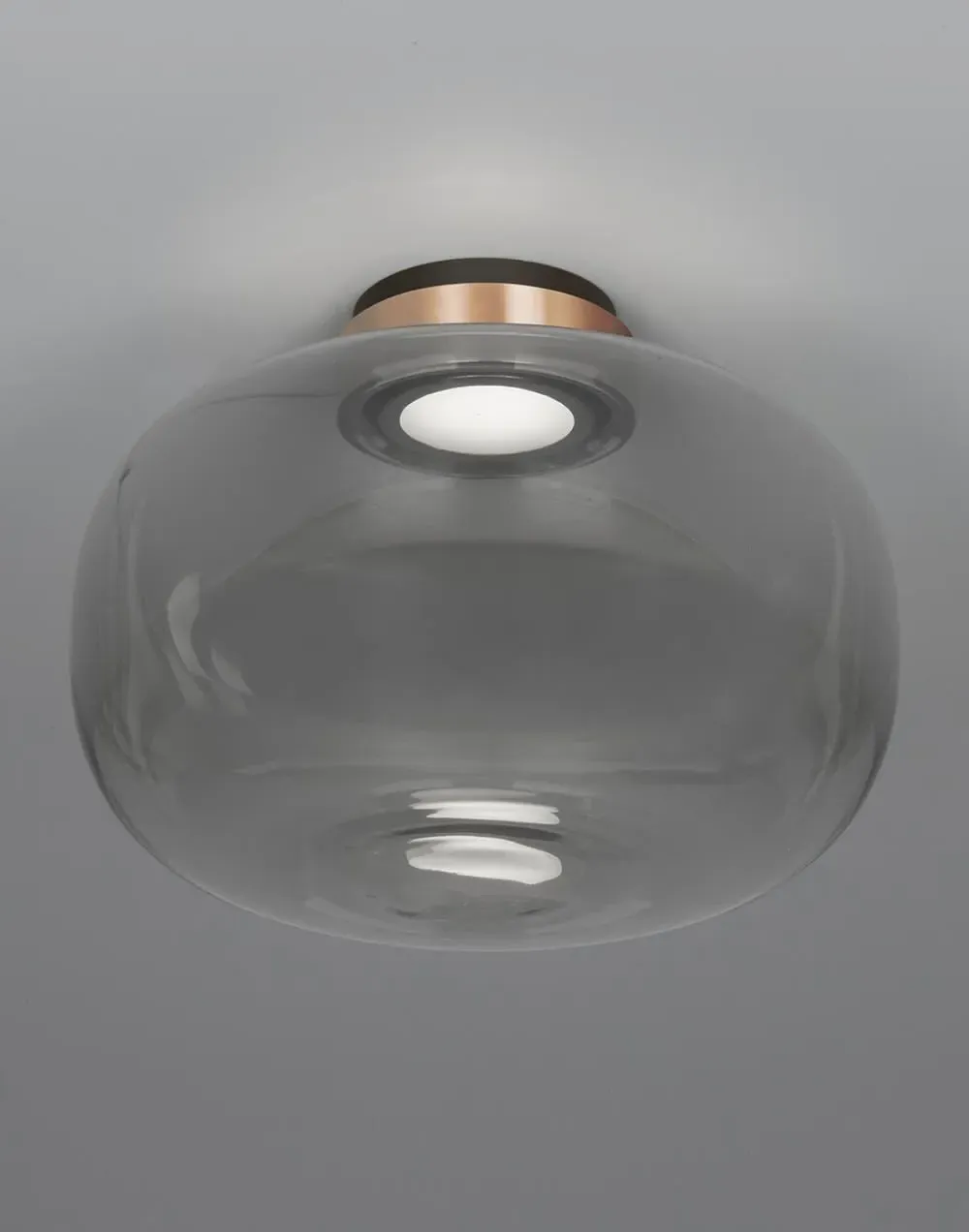 Medium Ceiling Lamp with Diffuser - Brass, Glass