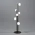 Nabila Floor Light - Black Chrome, Smoked Glass
