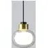 Nabila Medium Pendant Light - Black Chrome, Smoke Glass