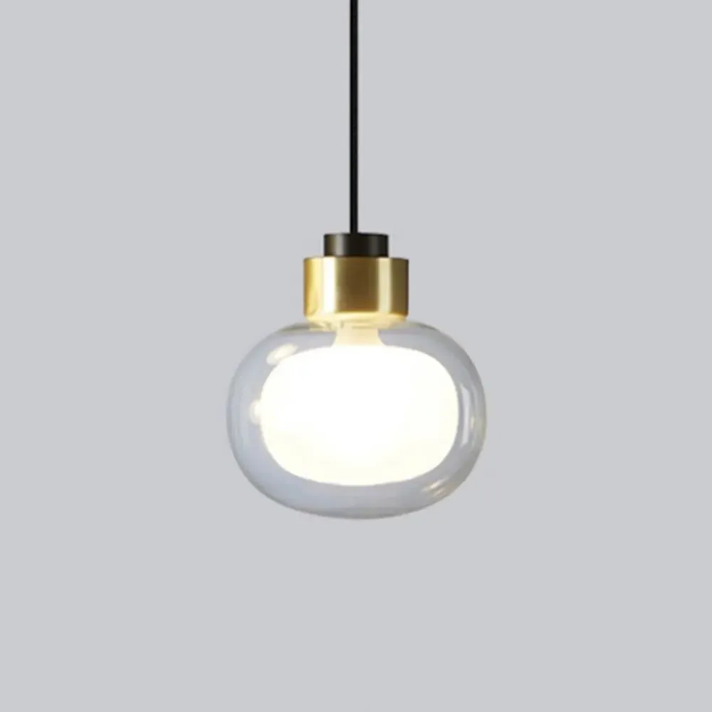 Nabila Medium Pendant Light - Black Chrome, Smoke Glass