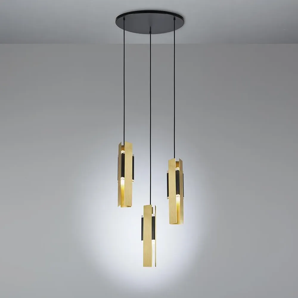 Small Cluster Chandelier - Brass, Plexiglass