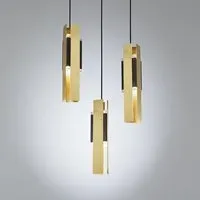 Small Cluster Chandelier - Brass, Plexiglass