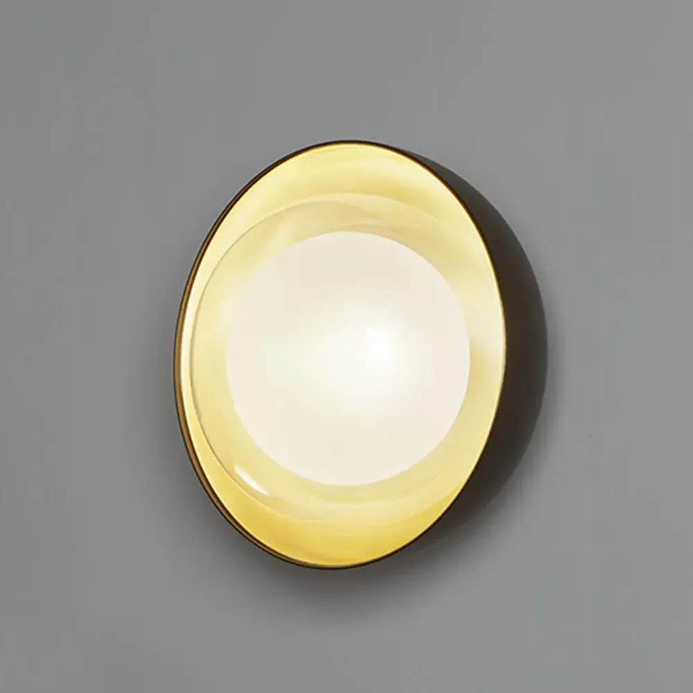 Small Wall Ceiling Lamp - Sand Black, Metal