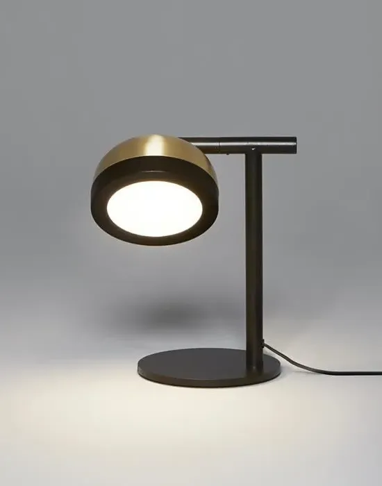 Table Lamp with Dome Shade - Brass, Metal