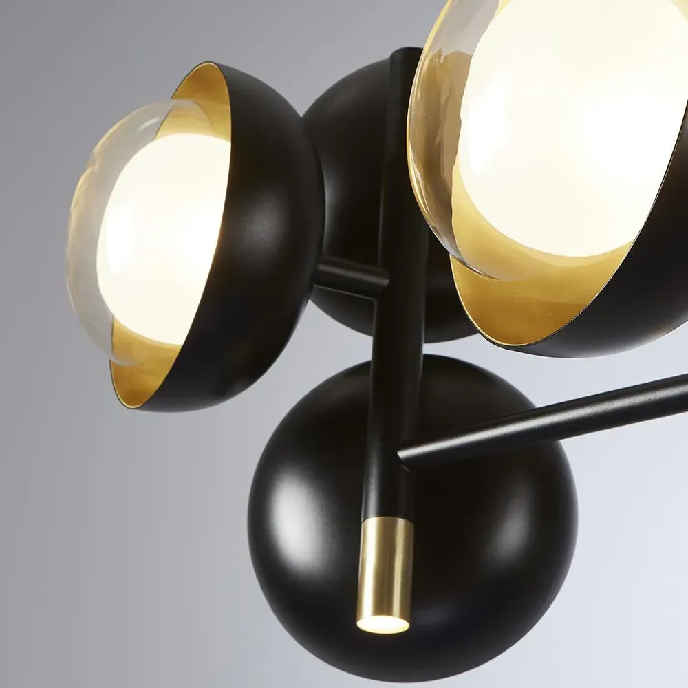 Tooy Muse Large Chandelier - Sand Black, Copper