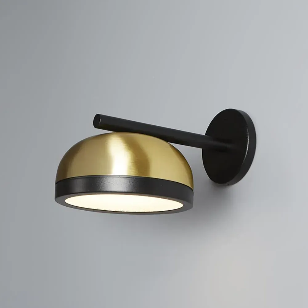 Wall Lamp with Dome Shade - Sand Grey, Metal