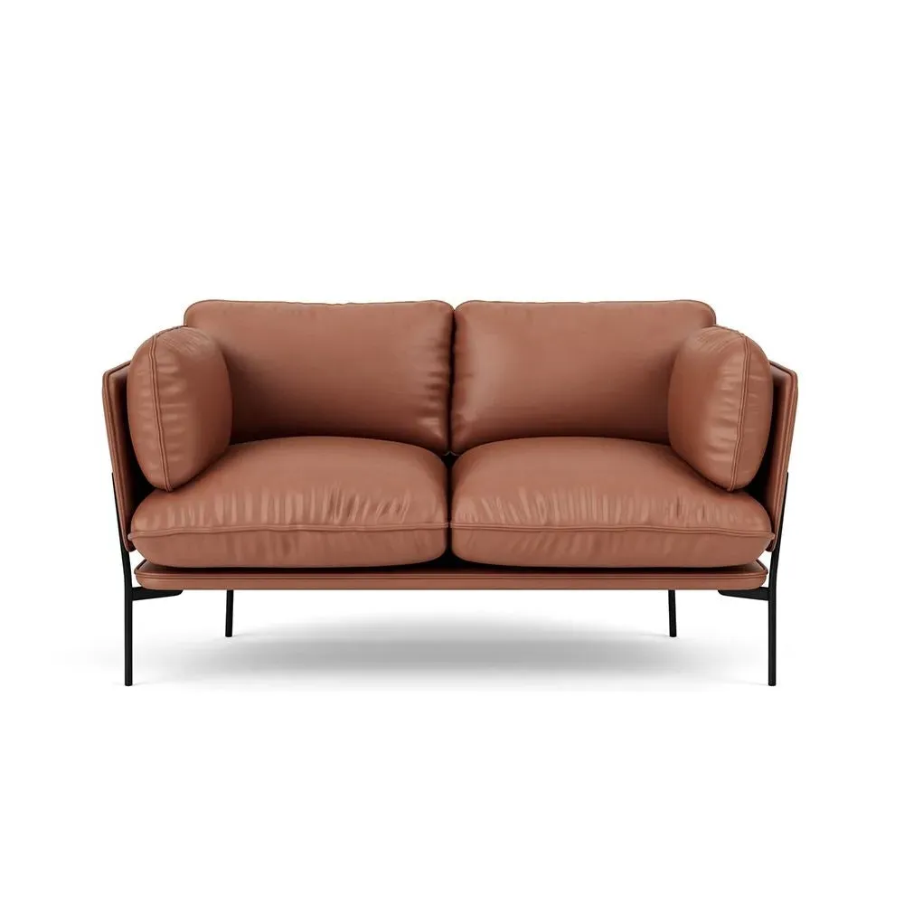 2-Seater Cloud Sofa - Silk, Warm Black image