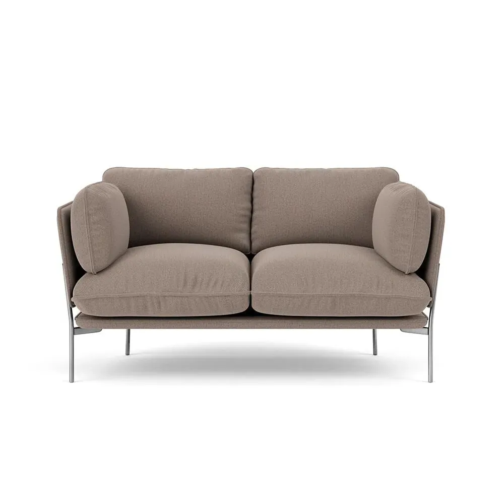 2-Seater Cloud Sofa with Chrome Base - Re-Wool
