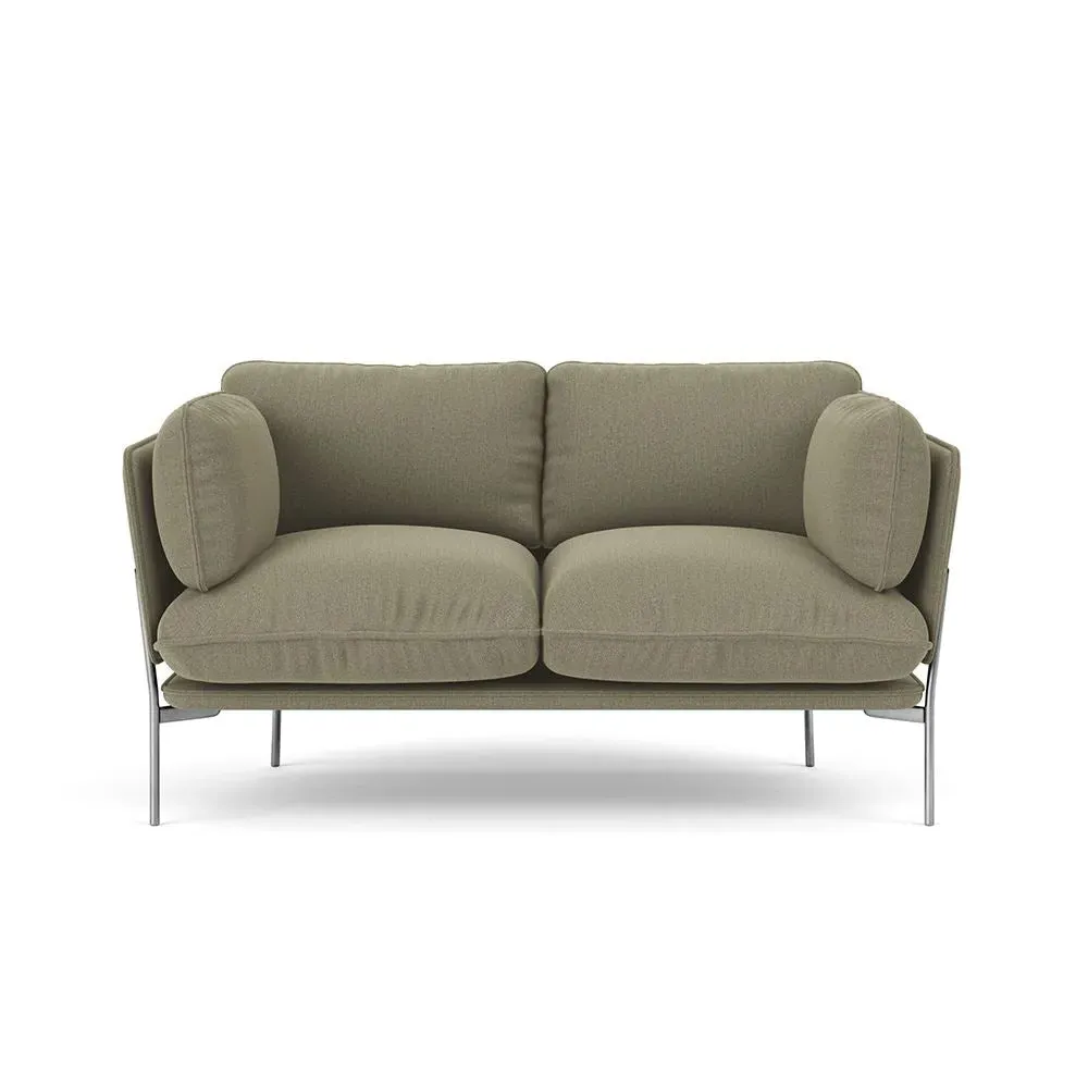 2-Seater Cloud Sofa with Chrome Base - Re-Wool