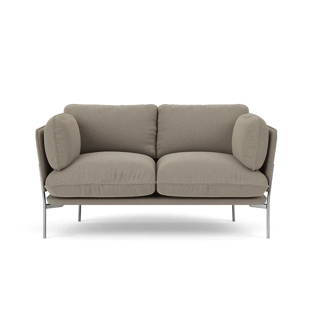 2-Seater Cloud Sofa with Chrome Base - Re-Wool