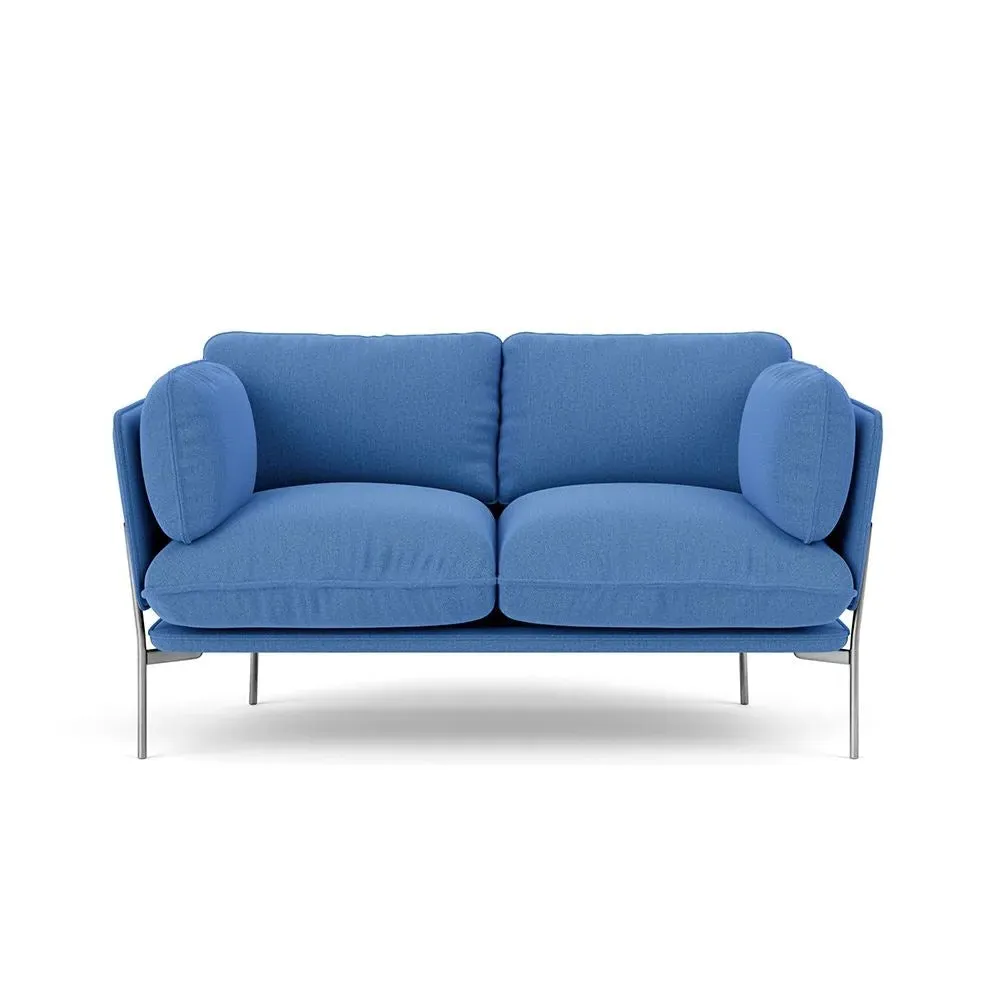 2-Seater Cloud Sofa with Chrome Base - Re-Wool