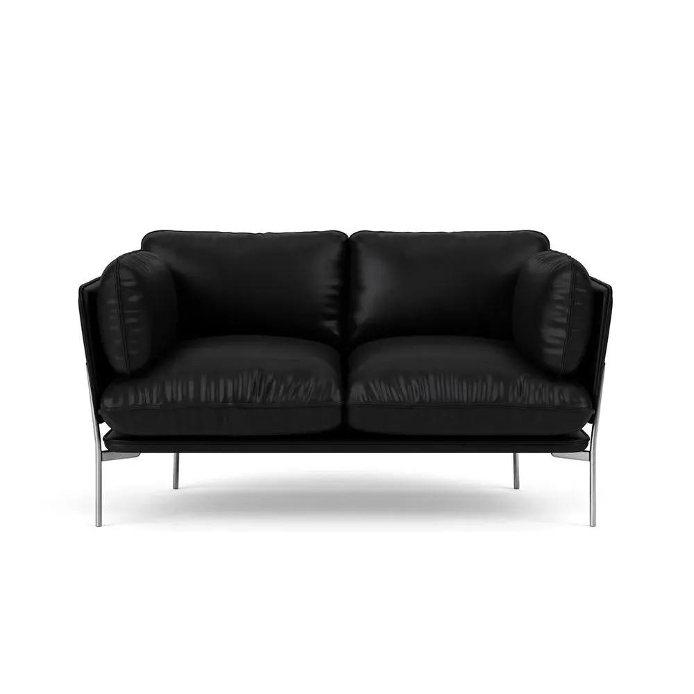 2-Seater Cloud Sofa with Chrome Base - Silk