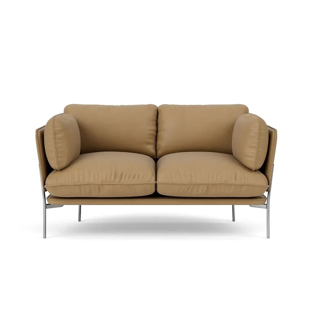 2-Seater Cloud Sofa with Chrome Base - Silk