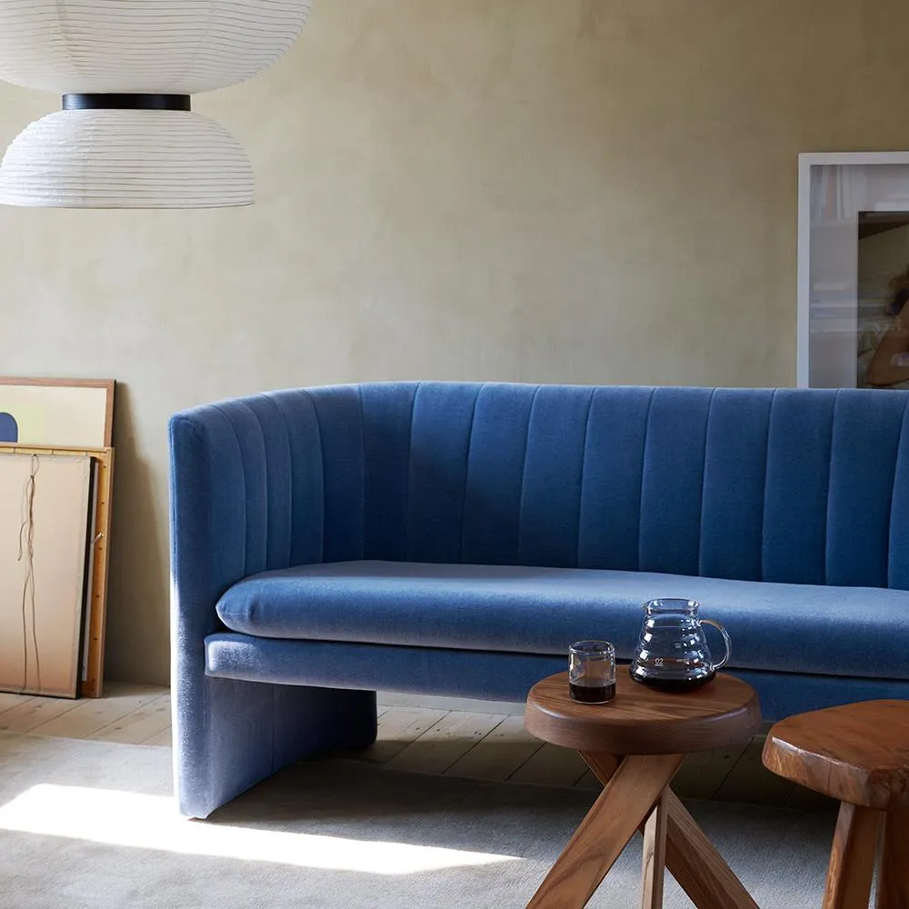 2-Seater Loafer Sofa with Quilting - Re-Wool