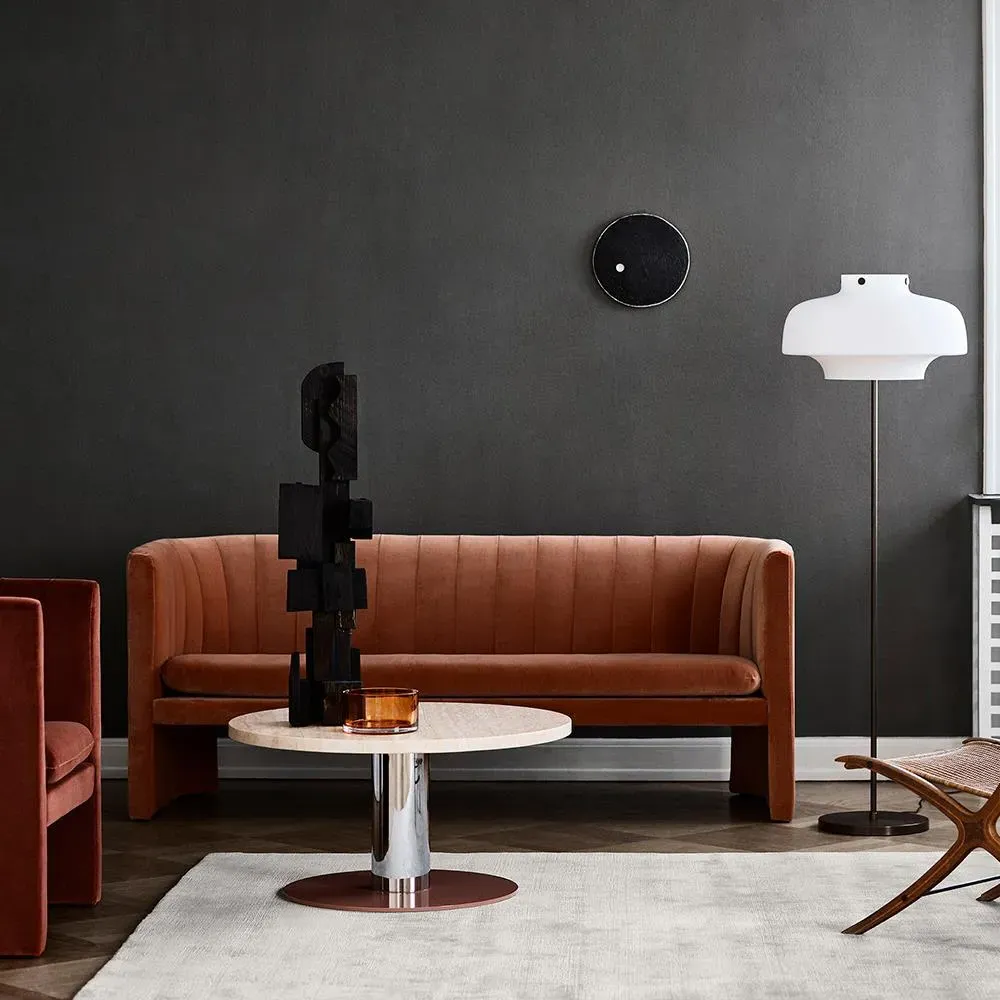 2-Seater Loafer Sofa with Quilting - Re-Wool