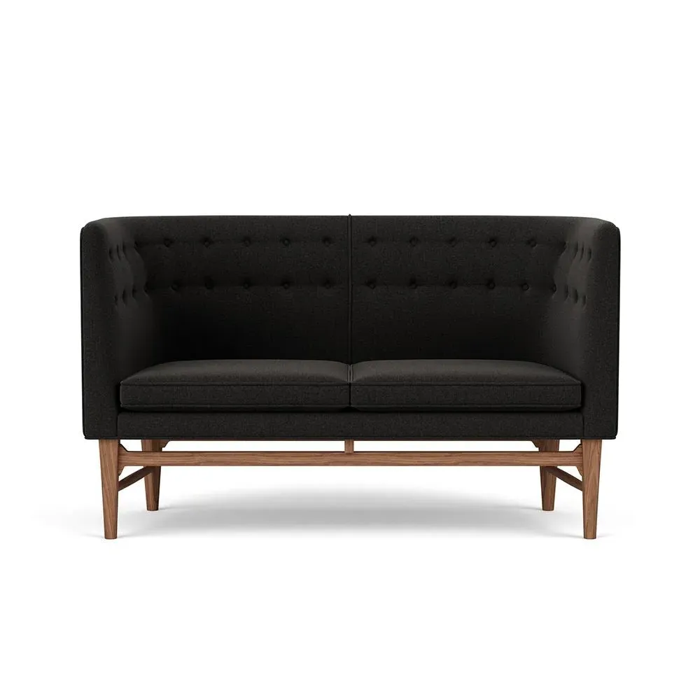 2-Seater Sofa - Re-Wool, Oiled Walnut