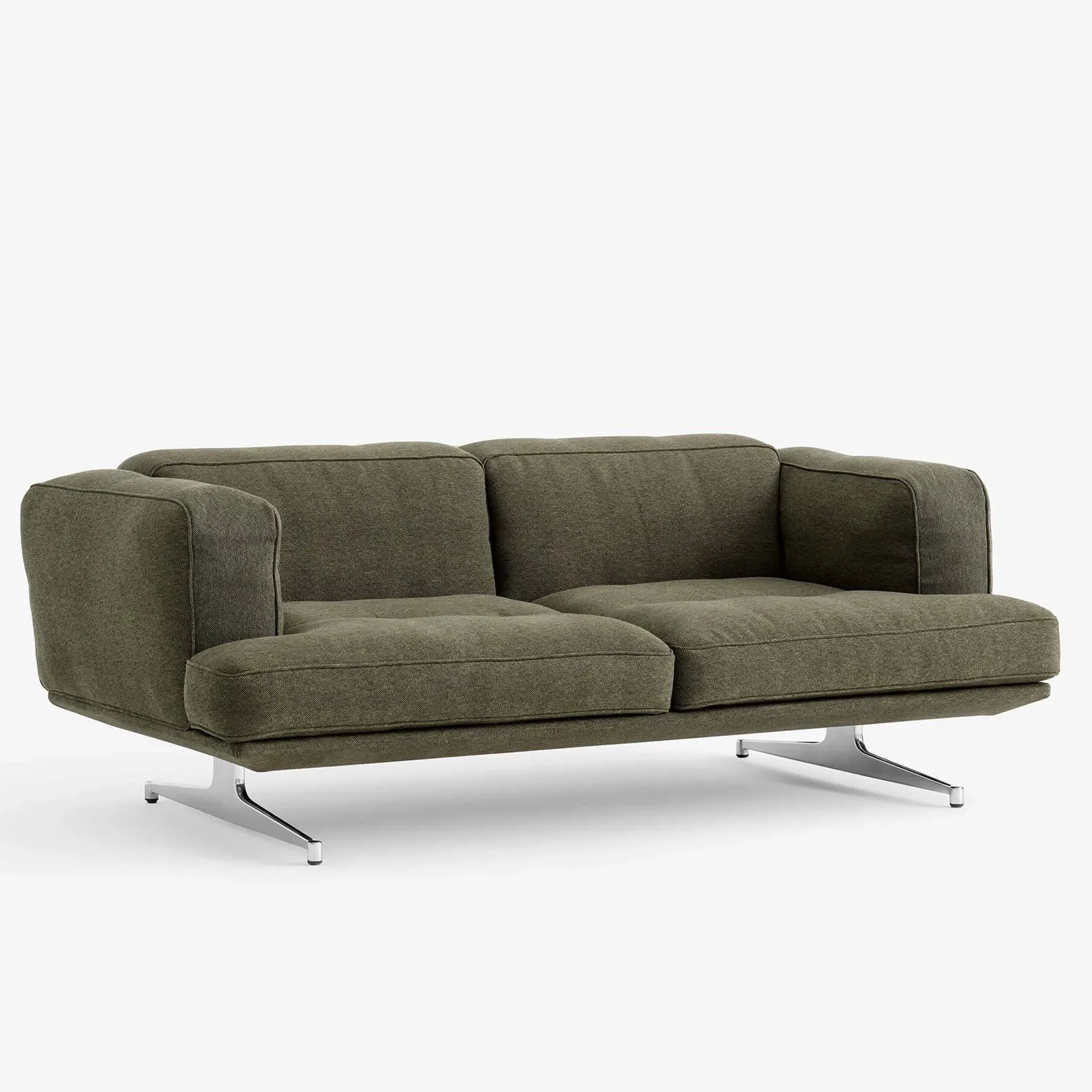 2-Seater Sofa with Deep Seat - Clay, Fabric