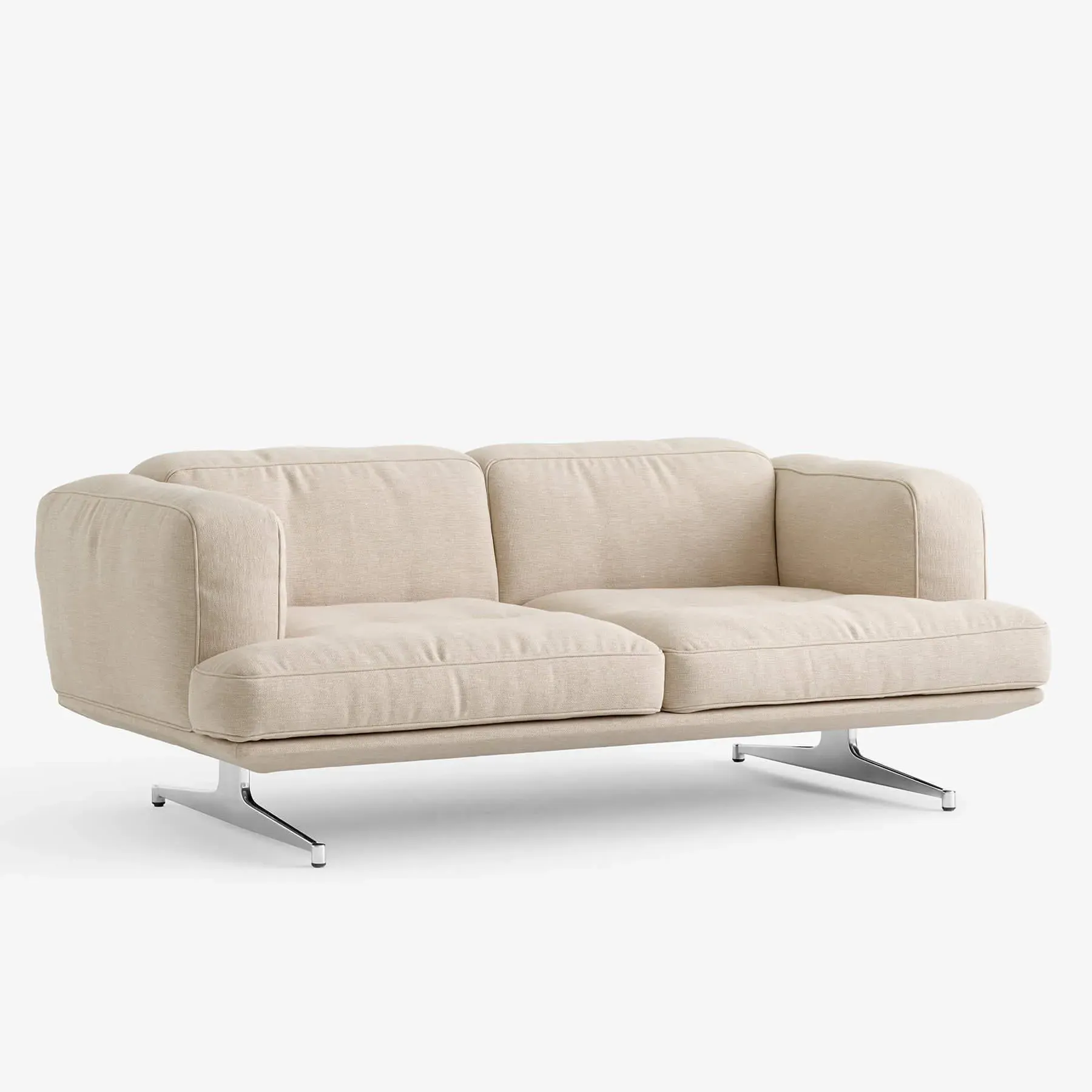2-Seater Sofa with Deep Seat - Clay, Fabric