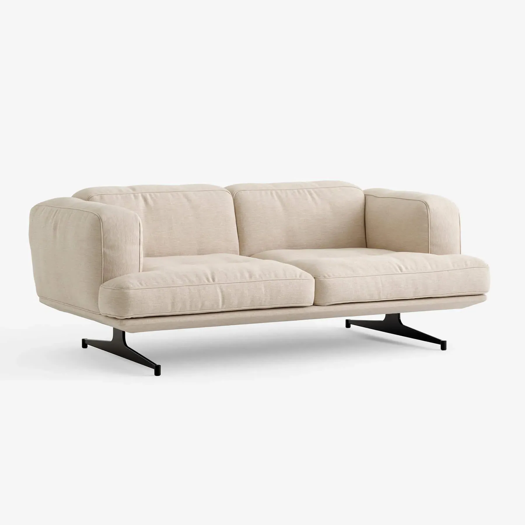 2-Seater Sofa with Deep Seat - Clay, Fabric image