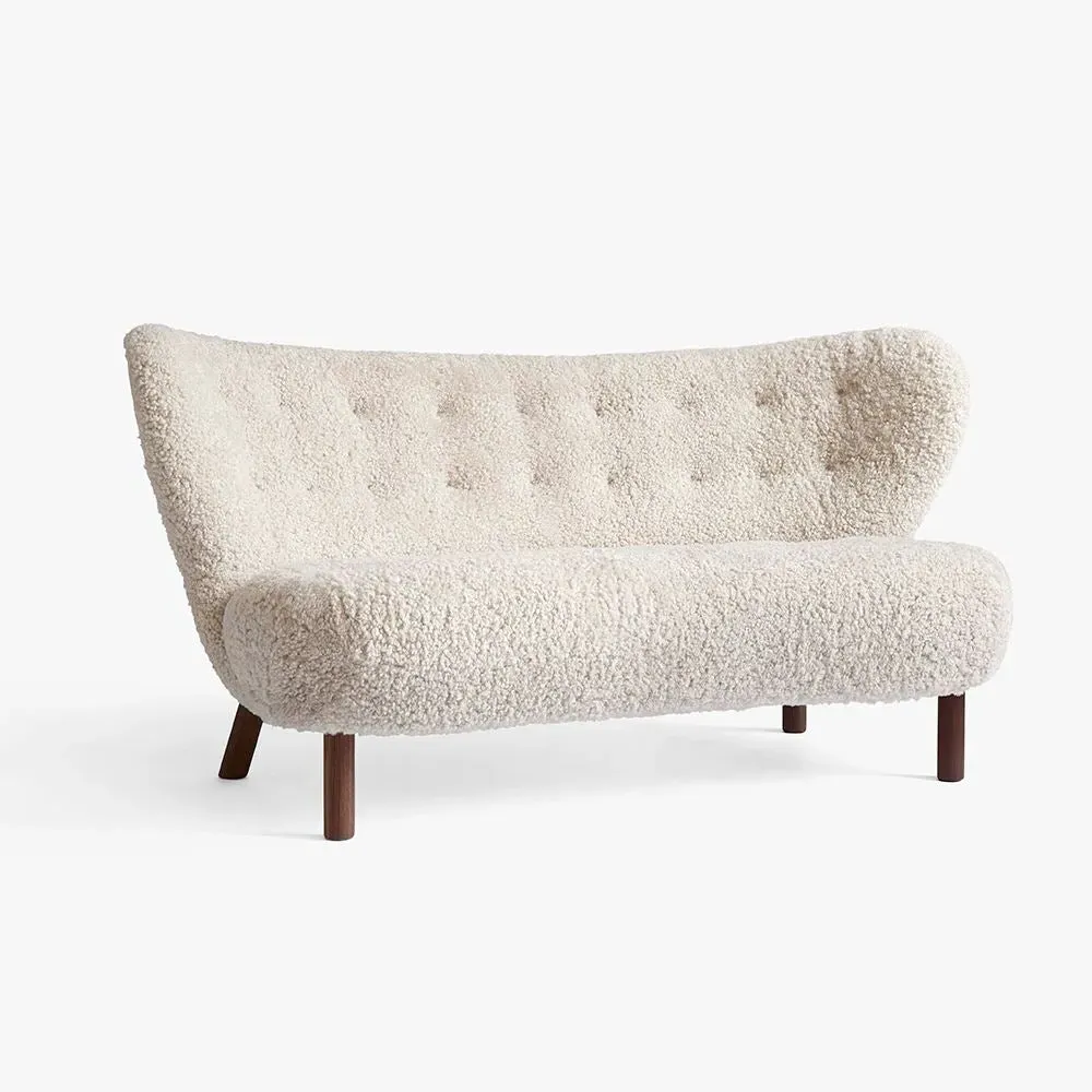 2-Seater Sofa with Hand-Stitched - Moonlight