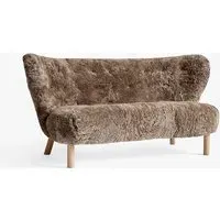 2-Seater Sofa with Hand-Stitched - Sahara