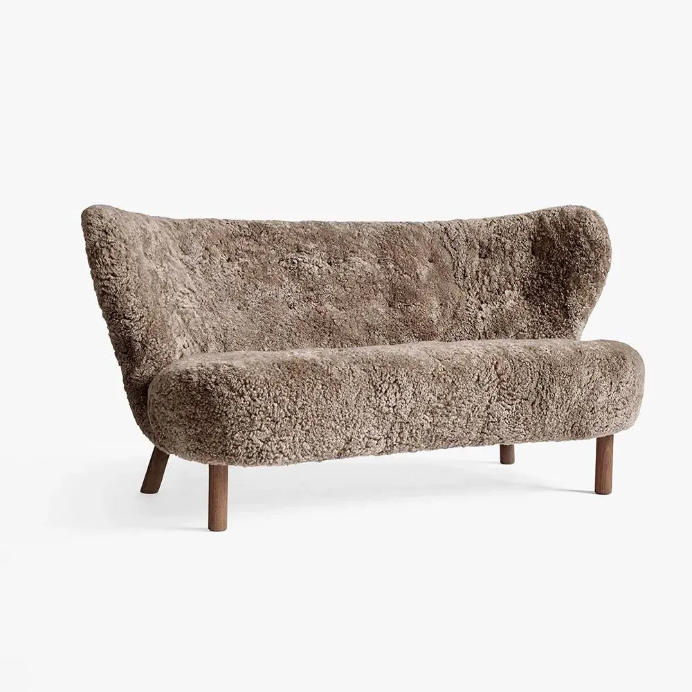 2-Seater Sofa with Hand-Stitched - Sahara