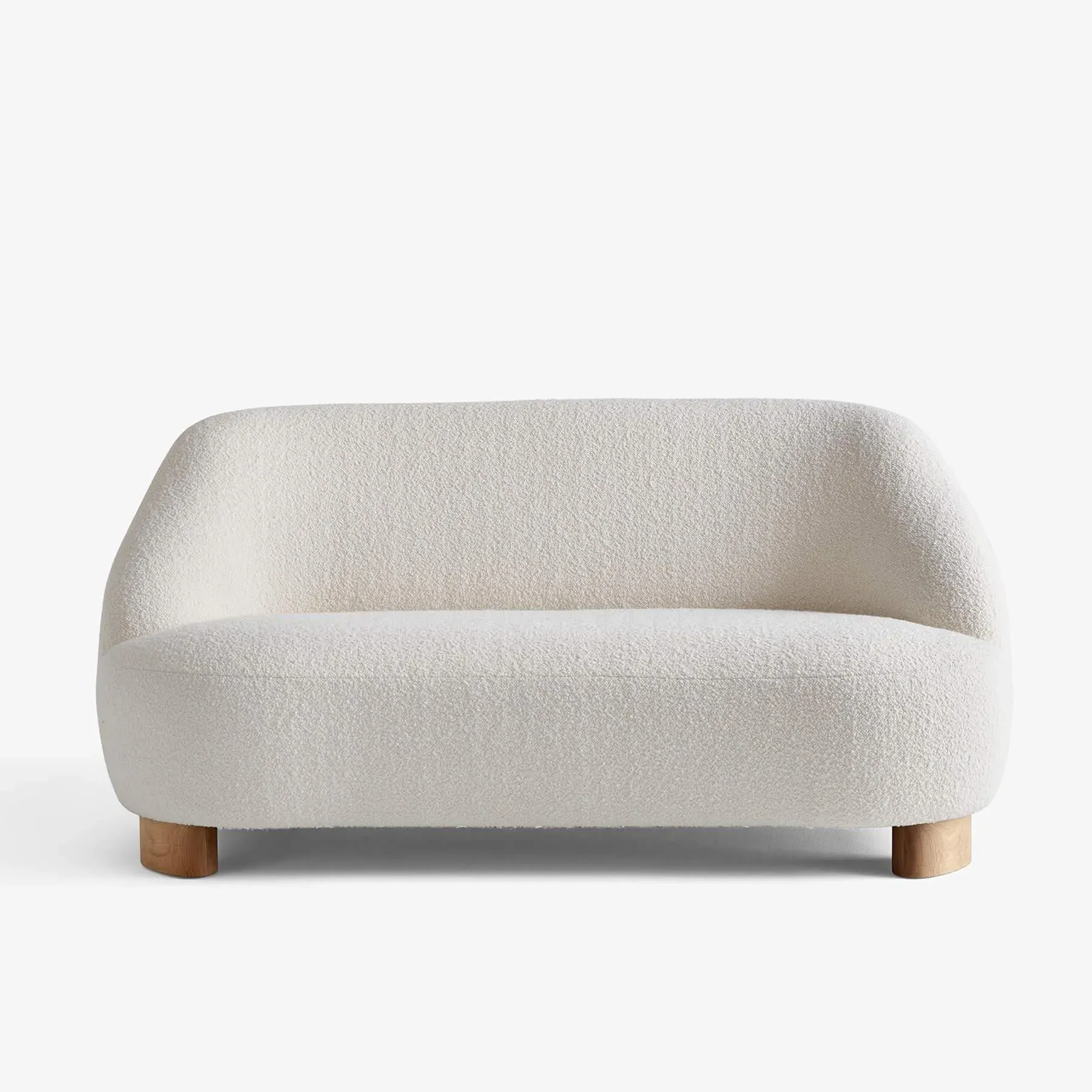 2-Seater Sofa with Oak Frame - Karakorum, Fabric