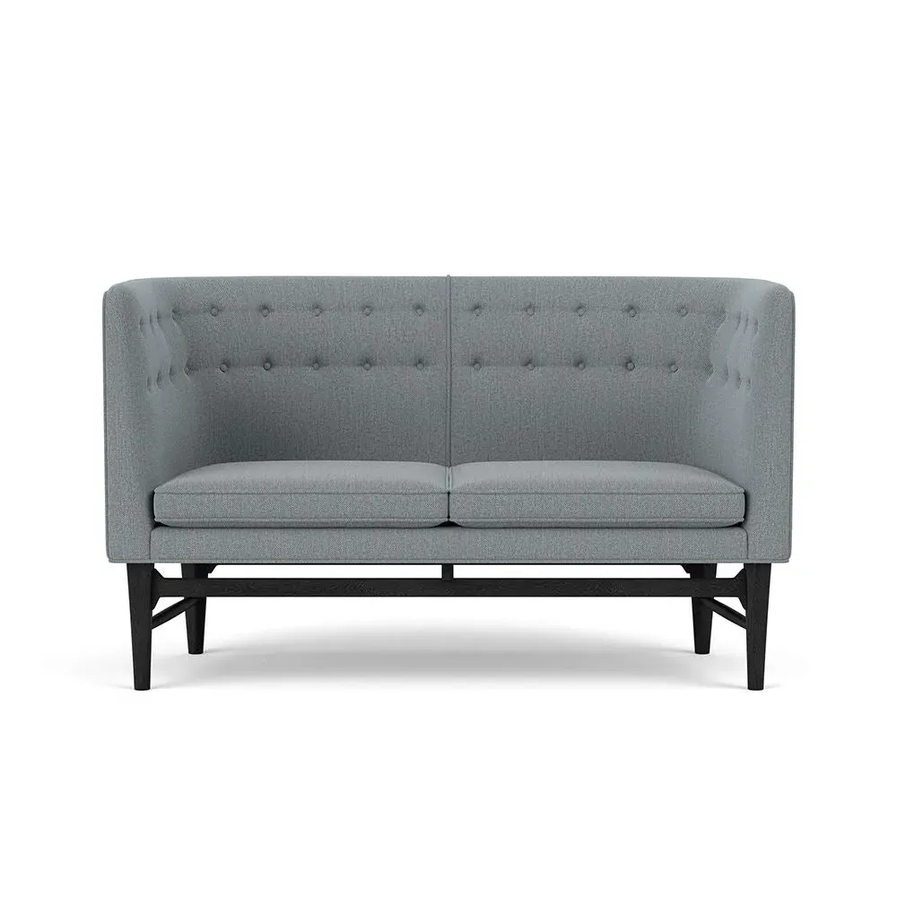 2-Seater Sofa with Oak Frame - Re-Wool image