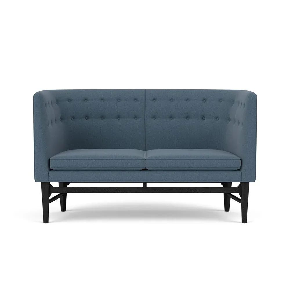 2-Seater Sofa with Oak Frame - Re-Wool image