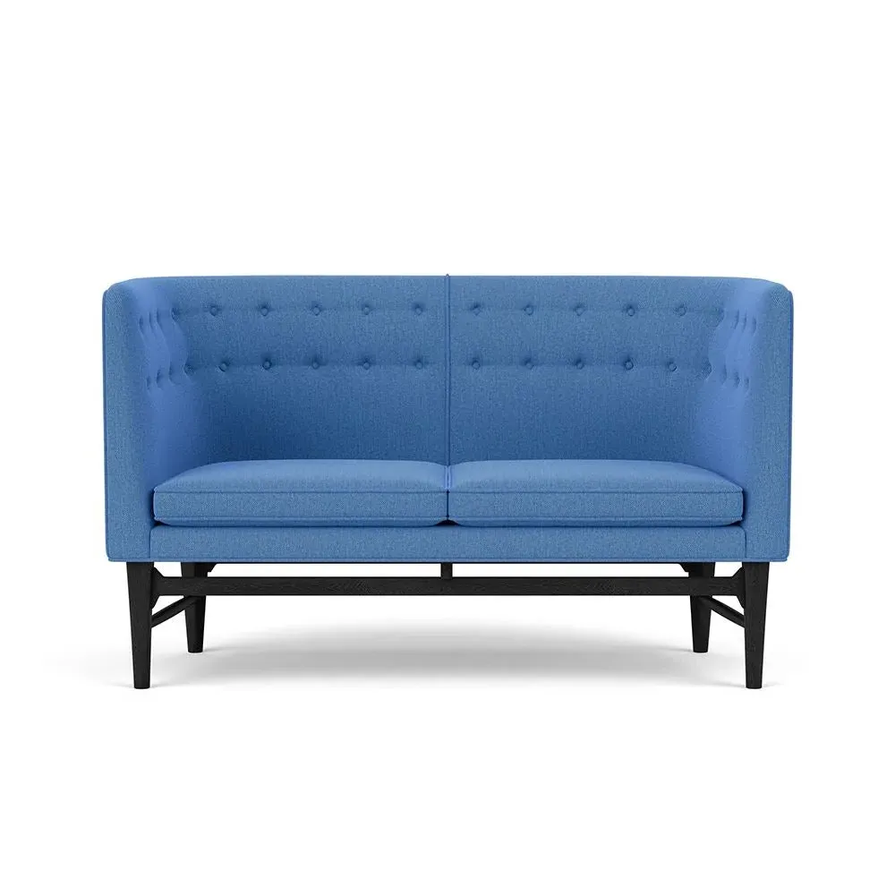 2-Seater Sofa with Oak Frame - Re-Wool image
