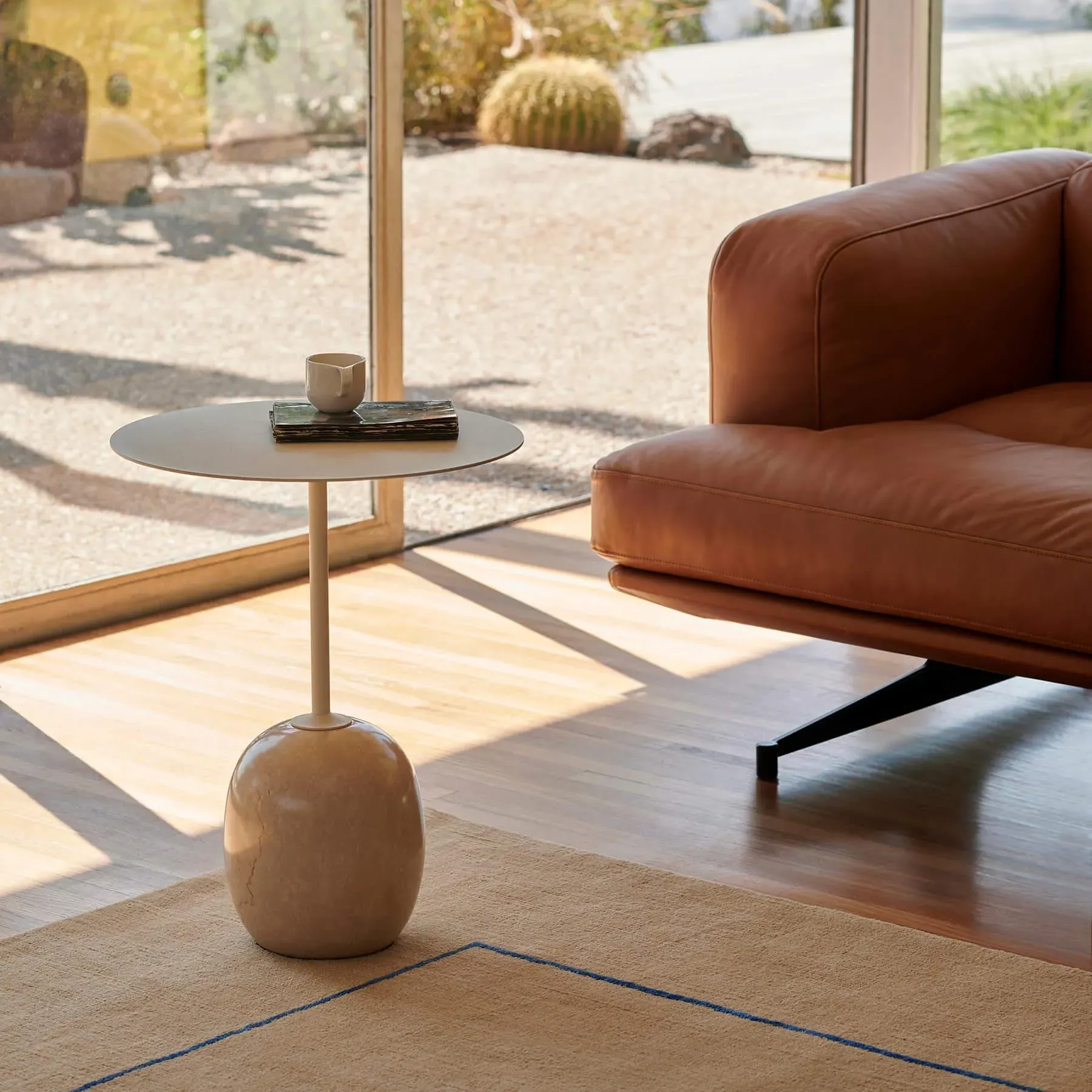 3-Piece Living Room Bundle - Cognac, Leather