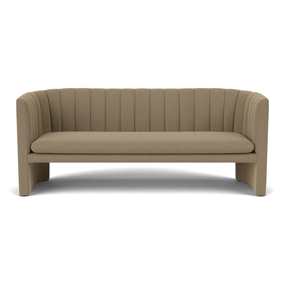 3-Seater Loafer Sofa with Quilting - Re-Wool