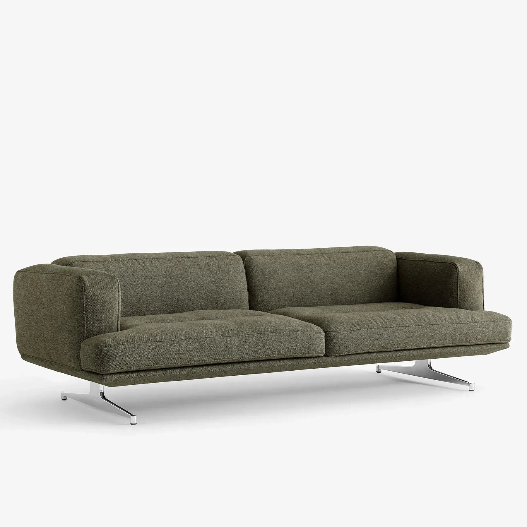 3-Seater Sofa with Beech Frame - Clay, Fabric