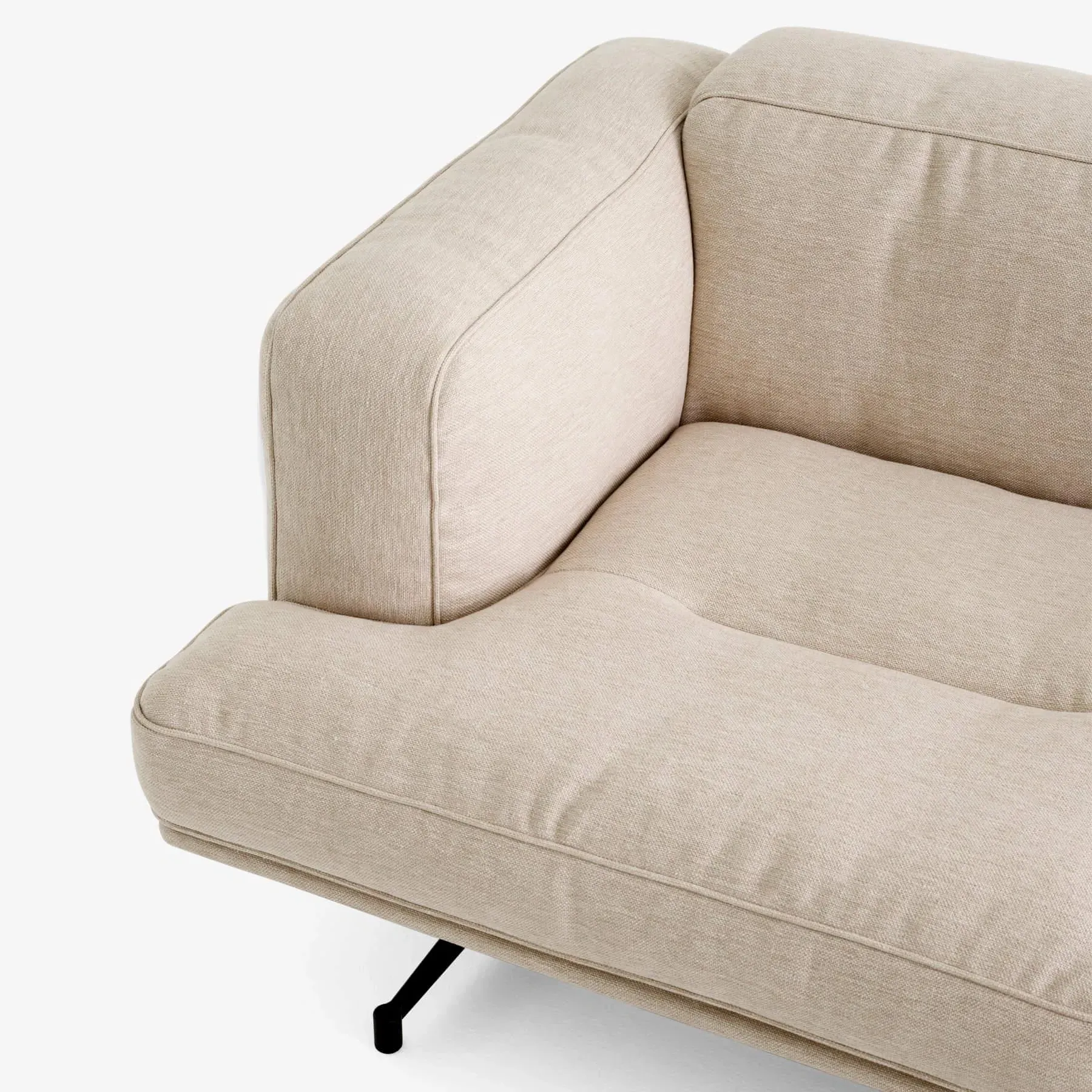 3-Seater Sofa with Beech Frame - Clay, Fabric image